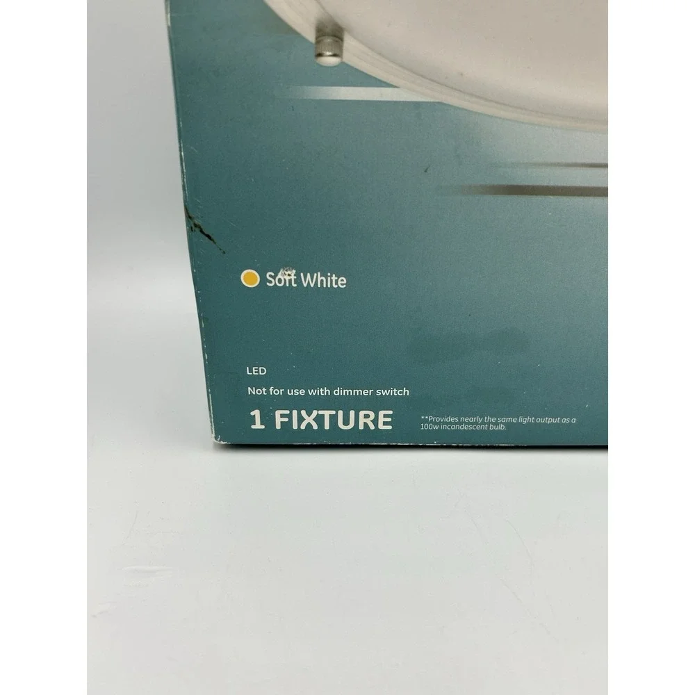 New Open Box‎ GE LED+ Motion Light Fixture Soft White LED+20SM12/SW9M-1